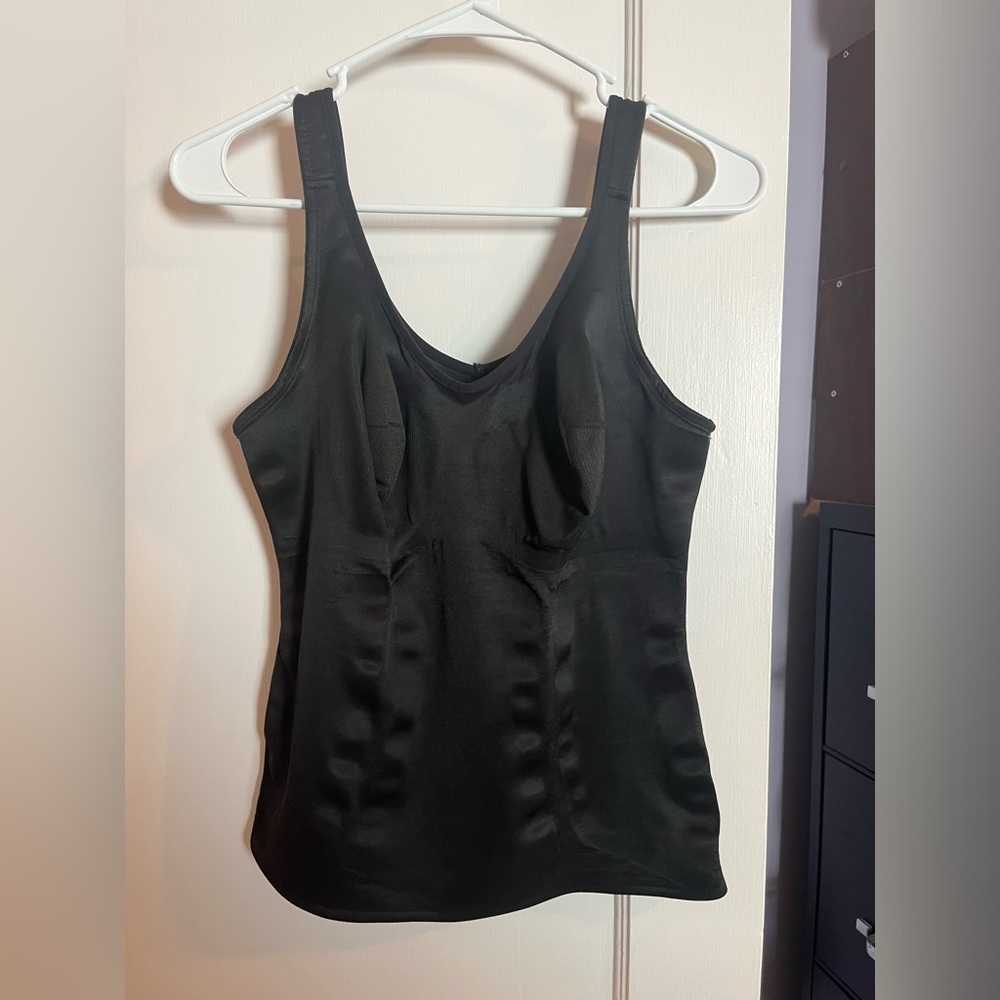 Women’s shape wear tank, black, size 40, by Miraclesuit